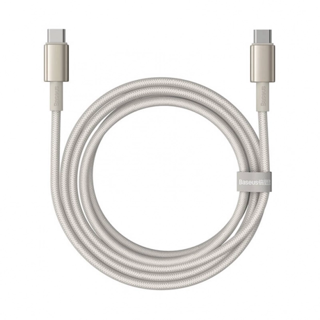 Kabel USB-C na USB-C Baseus Tungsten Gold, 100W, 2m (zlatý)