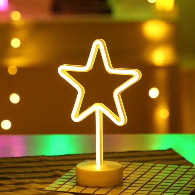 Dekorativní neonová hvězda LED