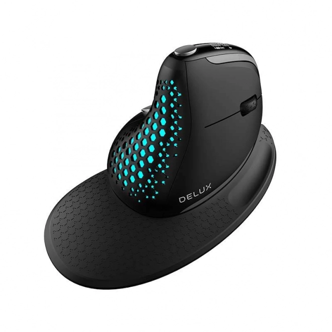 Bezdrátová ergonomická myš Delux M618XSD BT+2,4G RGB