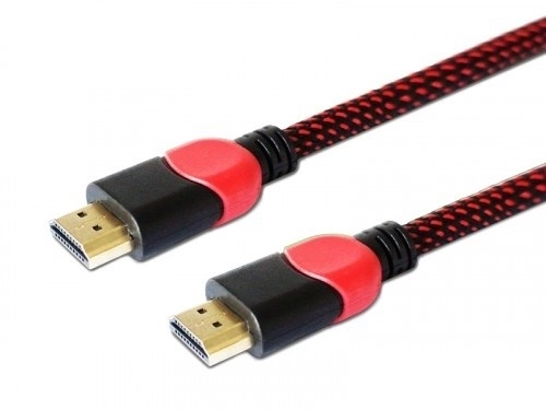 Kabel HDMI 2.0 červený/černý 3 m, GCL-04