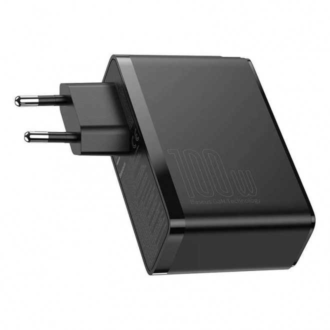 Cestovní nabíječka Baseus GaN2 Pro Quick 2x USB 2x USB-C, 100W, EU (černá)