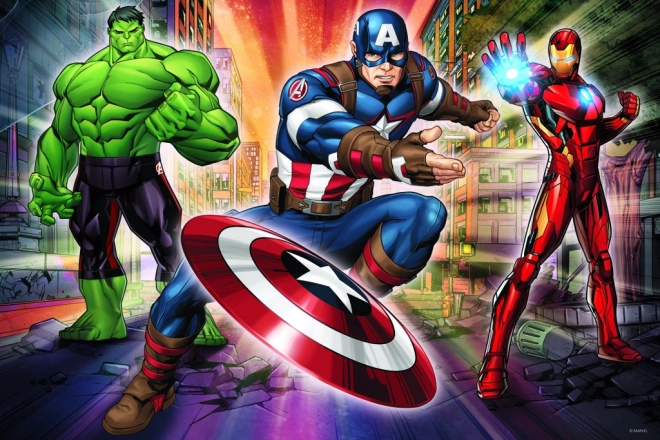 Puzzle 24 Maxi elementů Ve světě Avengers