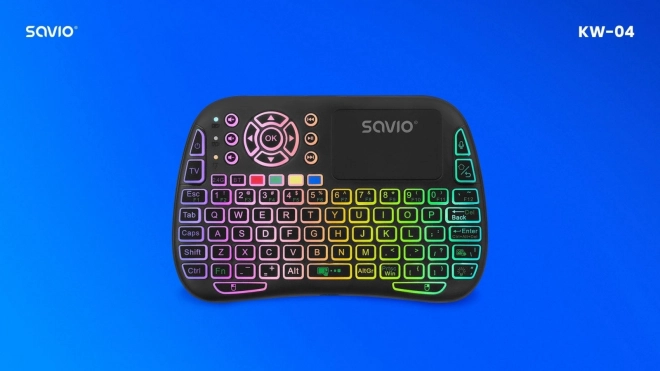 Podsvícená bezdrátová klávesnice RGB BT + 2,4 GHz , TV Box, Smart TV, Konzole, PC, KW-04