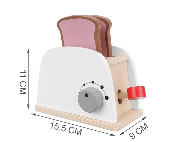 Dřevěný toaster na hračky 22435