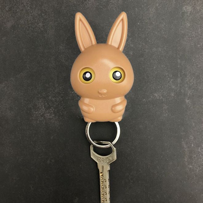 Věšák na klíče - hnědý králík