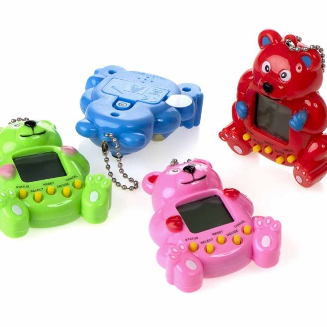 Elektronická konzole - hra Tamagotchi medvídek – Růžová