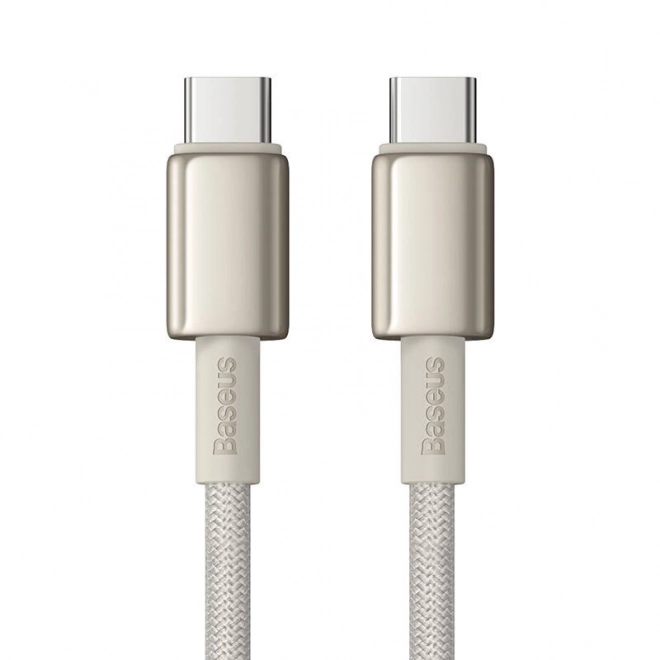 Kabel USB-C na USB-C Baseus Tungsten Gold, 100W, 2m (zlatý)