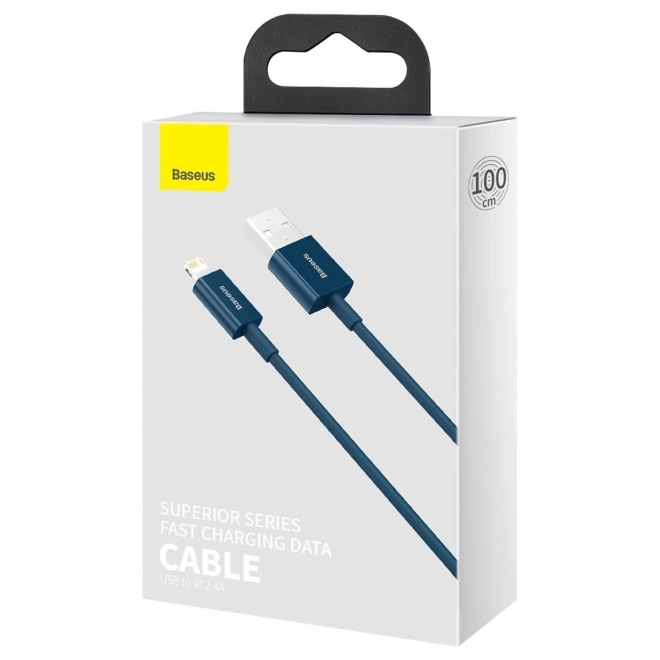 Kabel USB na iP 2,4A 1m (modrý)