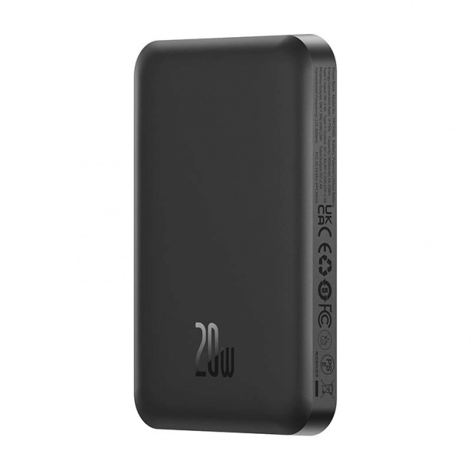 Magnetická mini powerbanka Baseus 5000mAh, USB-C 20W (černá)