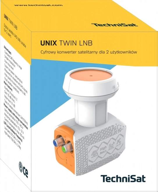 Satelitní konvertor UNIX TWIN LNB