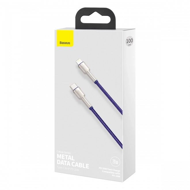 Kabel USB-C pro Lightning Baseus Cafule, PD, 20W, 1m (zelený)