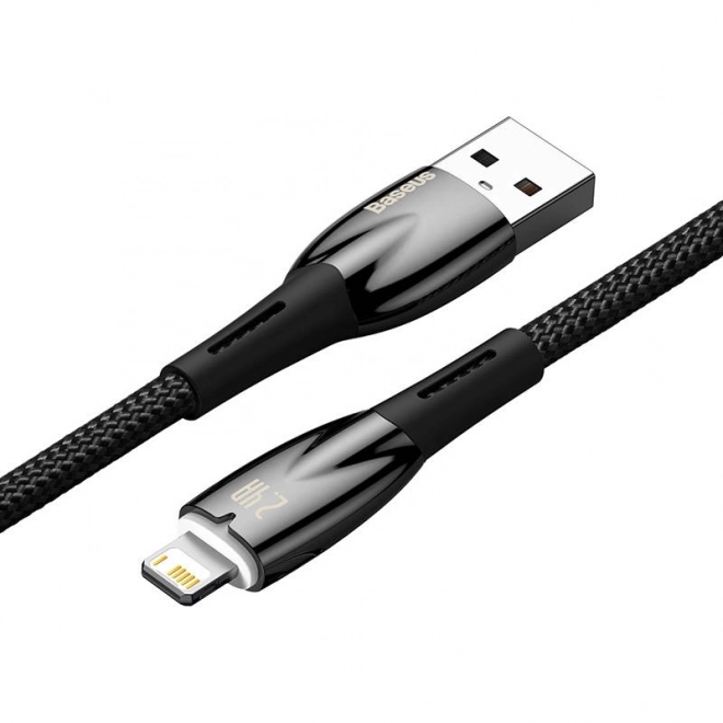 Kabel USB pro Lightning Baseus řady Glimmer, 2,4 A, 2 m (černý)