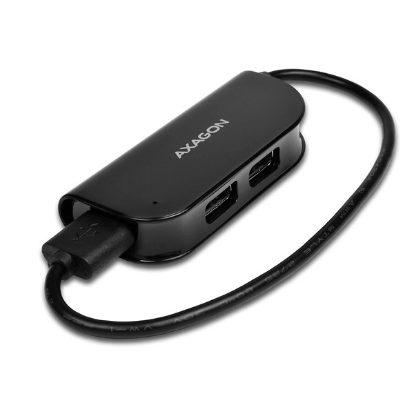 Rozbočovač HUE-X4B 4portový USB 2.0 20cm kabel Černá