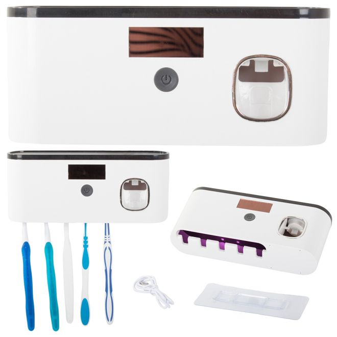 Závěsný UV sterilizátor pro dávkovač zubních kartáčků