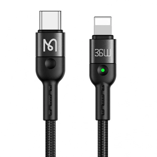 Mcdodo CA-1960 Kabel USB-C na Lightning, 36W, 1,8 m (černý)