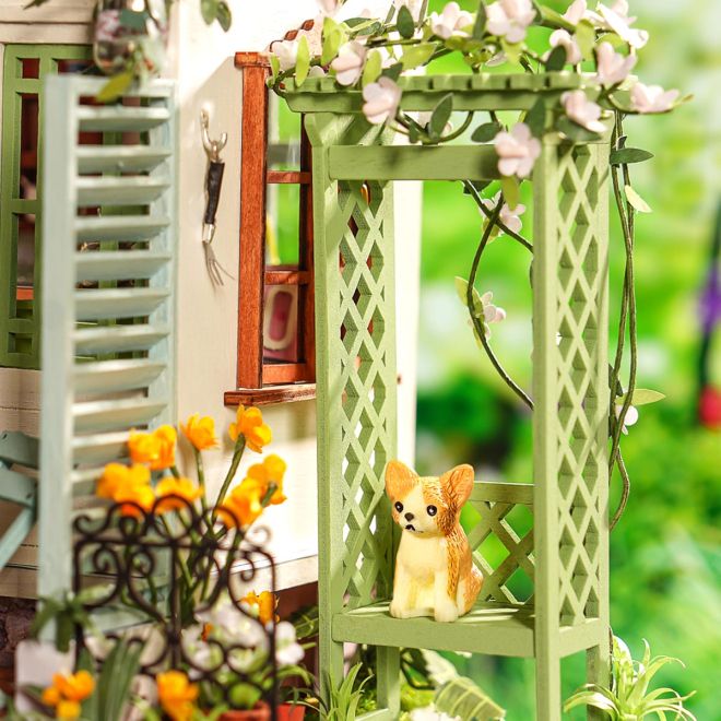 Květinová čajovna- DIY miniaturní domek