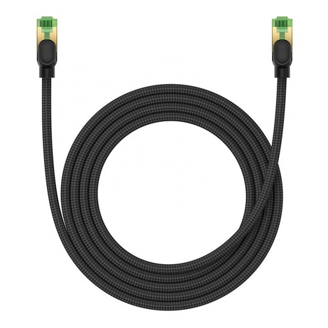 Opletený síťový kabel cat.8 Baseus Ethernet RJ45, 40 Gb/s, 2 m (černý)