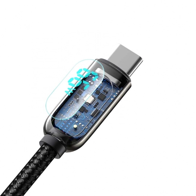 Baseus Kabel displeje USB na Type-C, 66W, 2 m (černý)