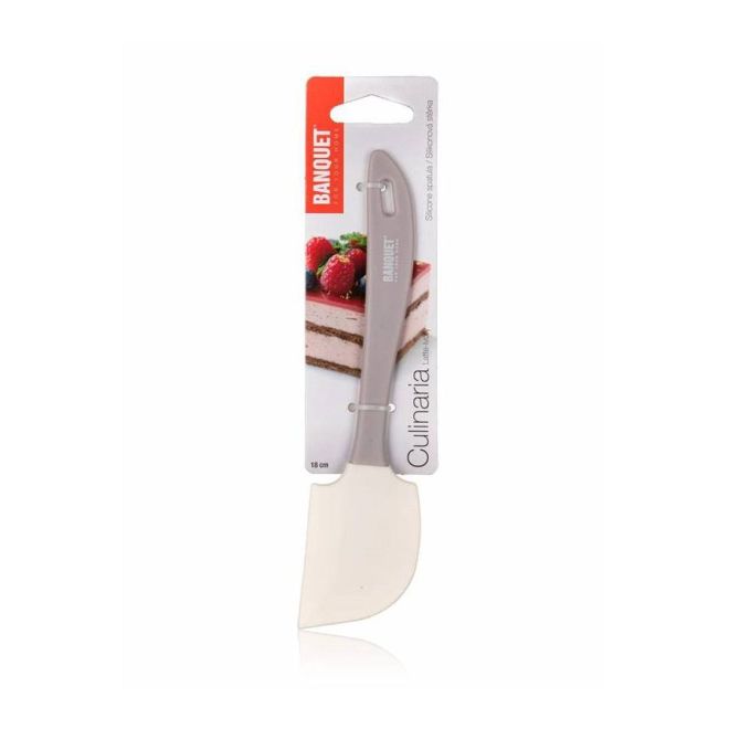 Silikonová stěrka Culinaria Latte / Ivory 18cm - hnědá a krémová