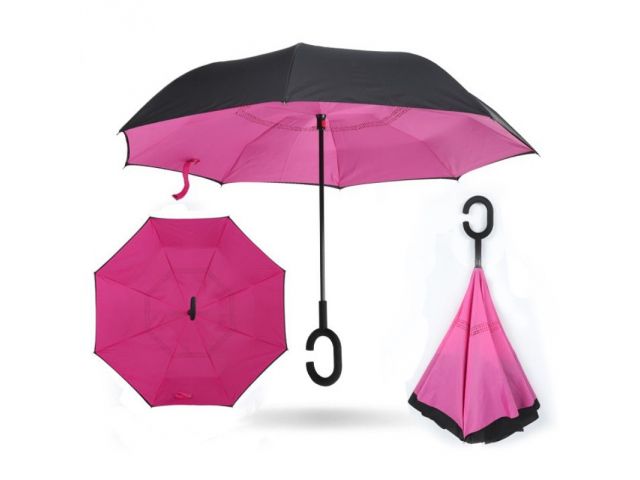 Reverzní skládací deštník