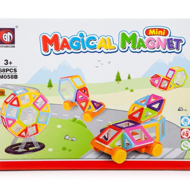Magnetická stavebnice Magical Magnet - 68 dílů