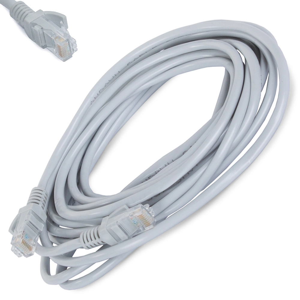 Verk 13128 RJ45,CAT5E, 5m, šedý