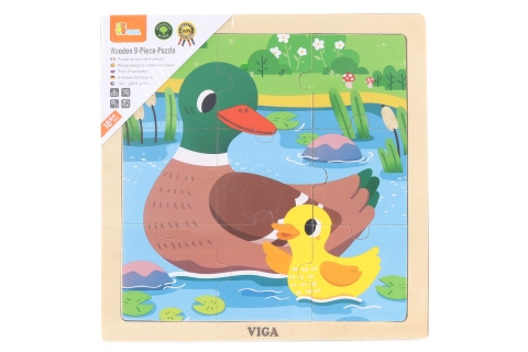 Viga puzzle 9 dílků kachna