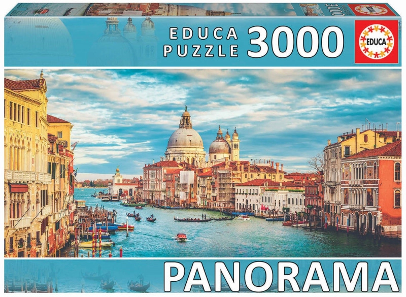 Puzzle 3000 prvků Canal Grande Benátky panorama