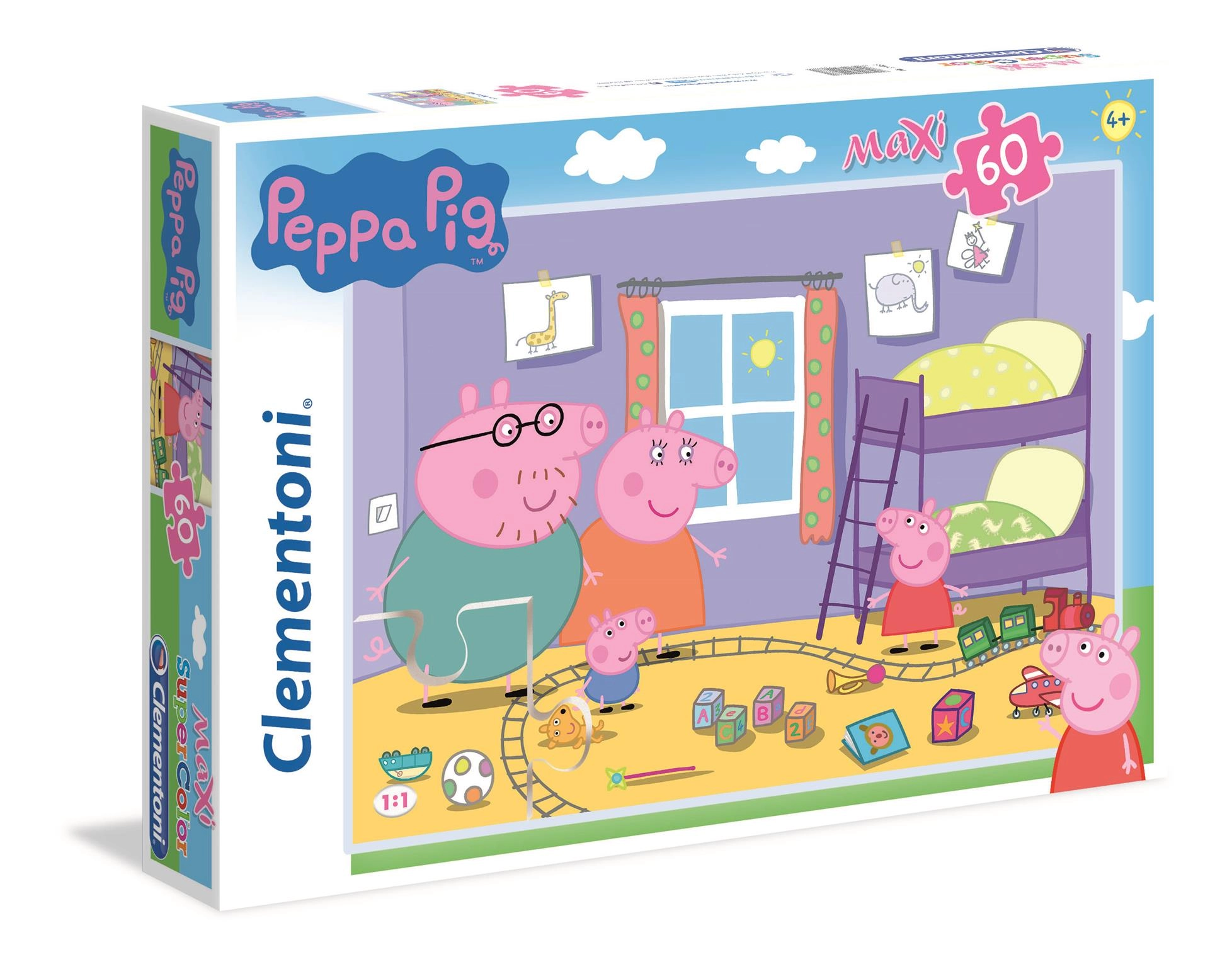 Puzzle Prasátko Peppa Maxi 60 dílků