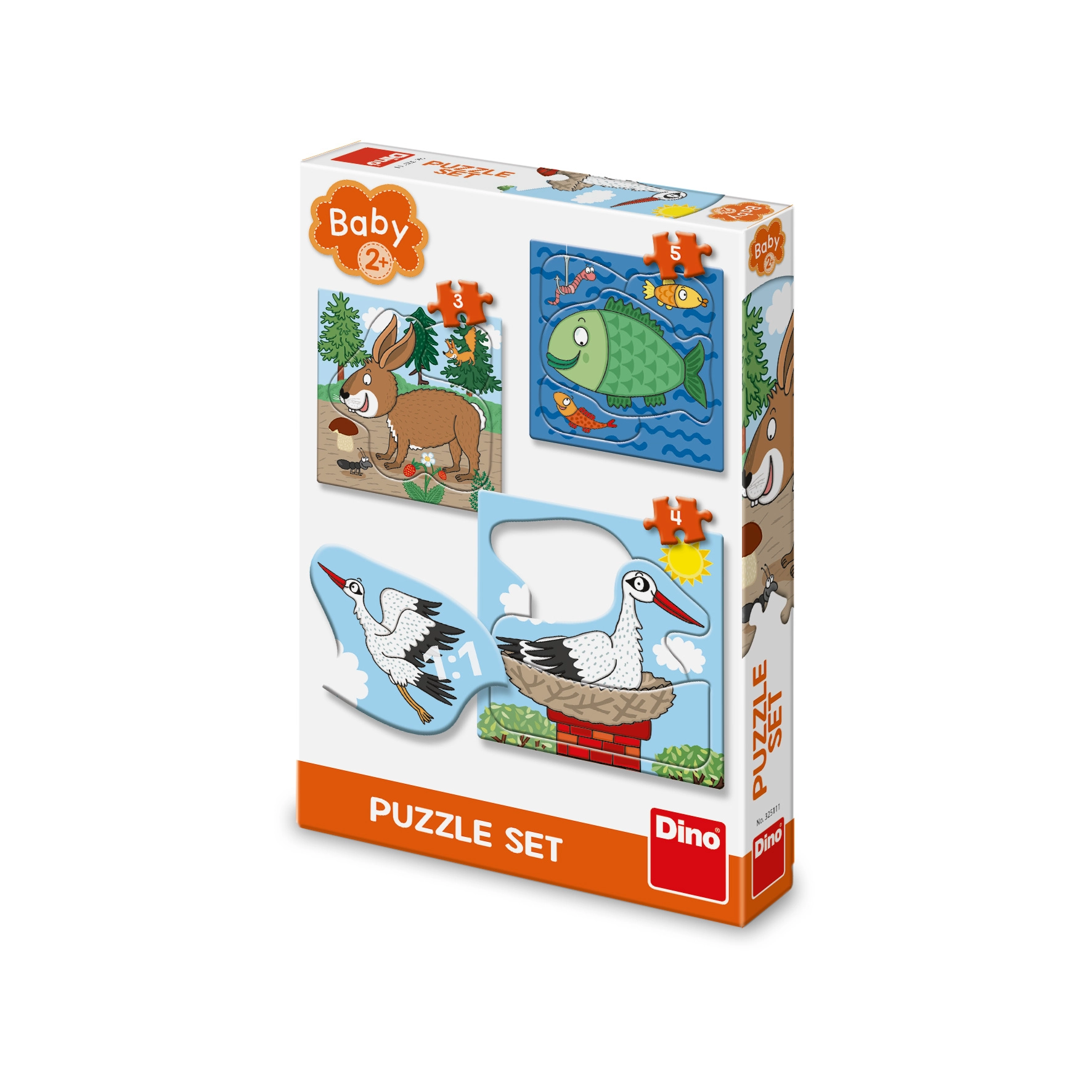 Zvířátka: Kde žijí 3-5 baby puzzle