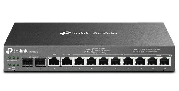 Směrovač VPN Gigabit PoE+ Omada 3 v 1 ER7212PC