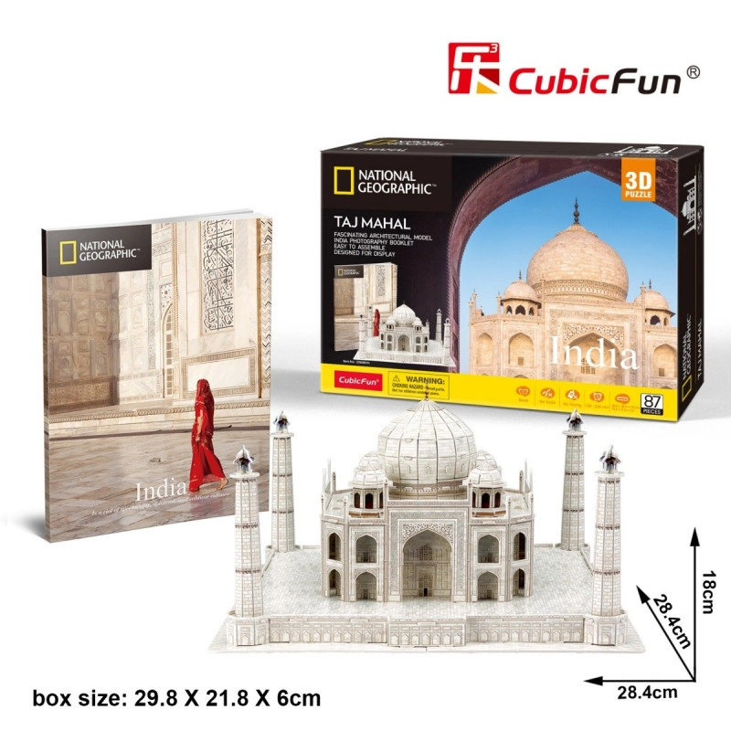 CubicFun 3D puzzle National Geographic: Taj Mahal 87 ks