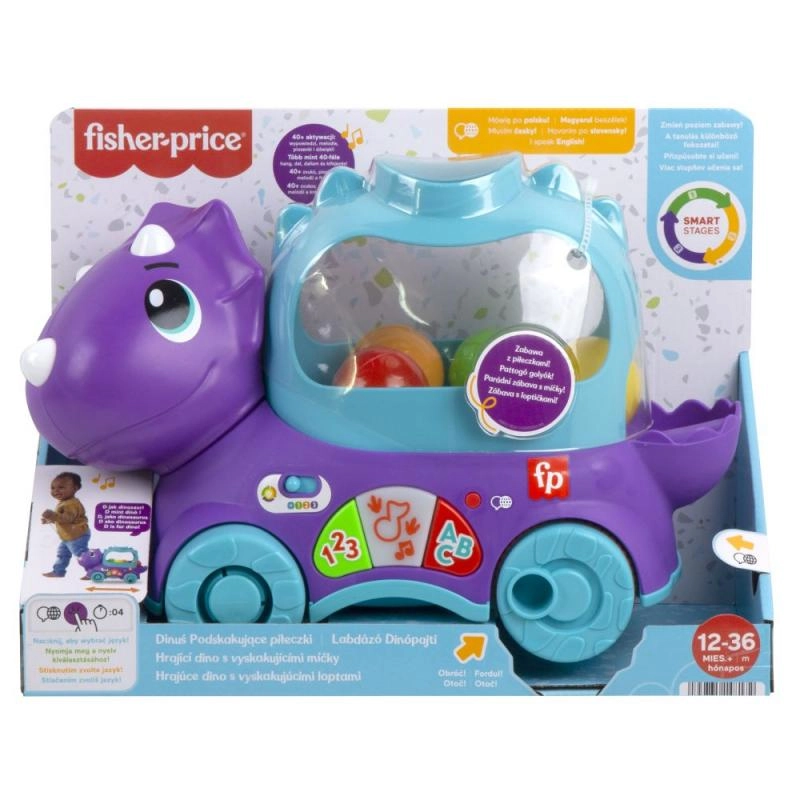 Fisher-price Hrající dino s vyskakujícími míčky HNR51 TV