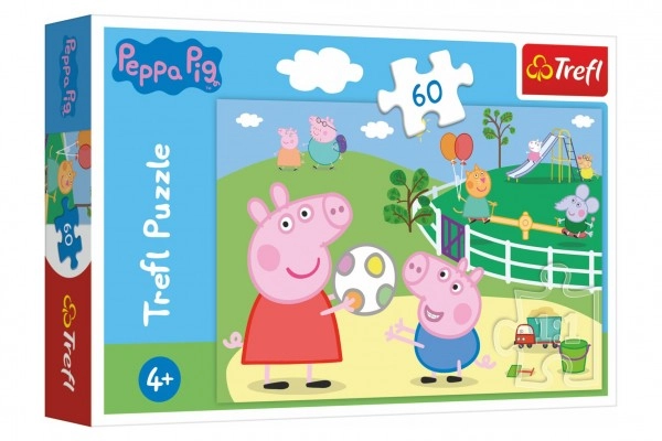 TREFL Prasátko Peppa: Zábava s přáteli 60 dílků