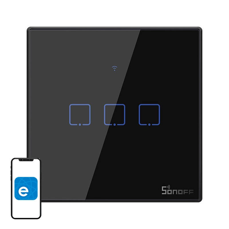 Smart Switch WiFi RF 433 Sonoff T3 EU TX - 3 kanály