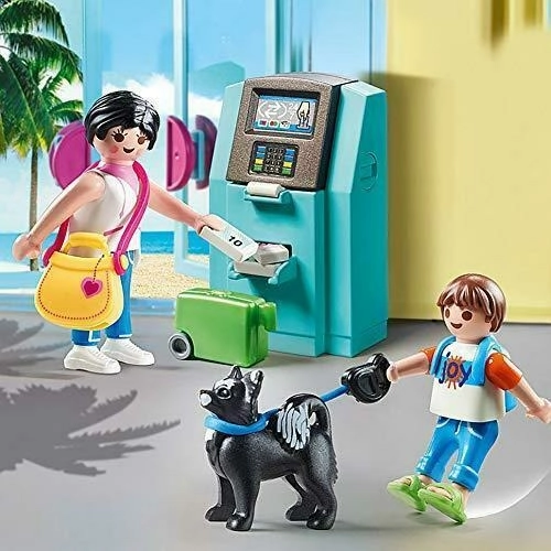 Stavebnice Playmobil 70439 Turisti s bankomatem