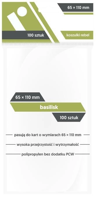 Pouzdra na karty 65x110mm Basilisk 100 kusů