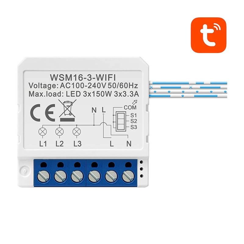 Chytrý spínací modul WiFi Avatto WSM16-W3 TUYA