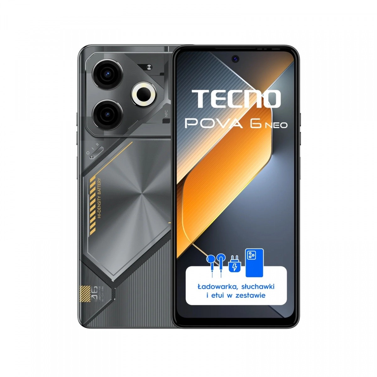 POVA 6 NEO Speed Black smartphone