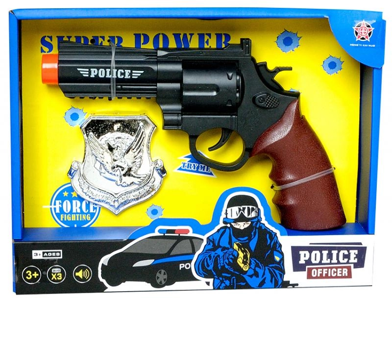 Mac Toys policejní pistole s odznakem