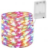 LED barevný světelný řetěz - 10 m, 100 LED