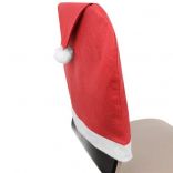 Vánoční sada potahů na židle a ubrusu ve tvaru čepice